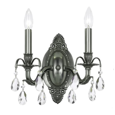A large image of the Crystorama Lighting Group 5562-CL-S Pewter