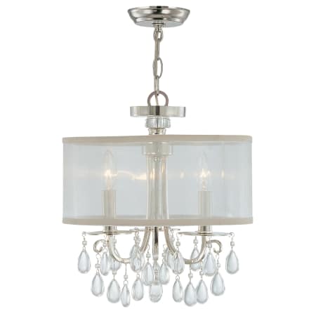 Crystorama Lighting Group 5623 Ch Polished Chrome Hampton 3 Light 14 Crystorama Lighting Group 5623