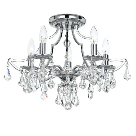 A large image of the Crystorama Lighting Group 5930-CL-S Polished Chrome