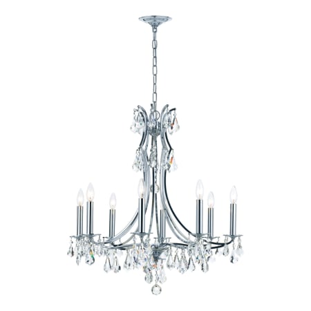 A large image of the Crystorama Lighting Group 5938-CL-S Polished Chrome
