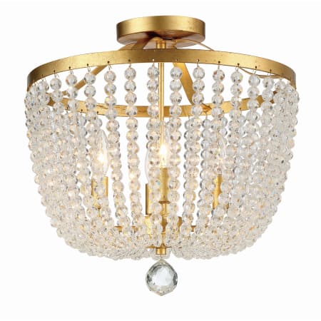 A large image of the Crystorama Lighting Group 604_CEILING Antique Gold