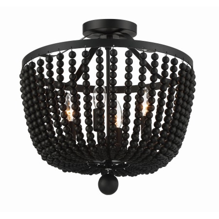 A large image of the Crystorama Lighting Group 604_CEILING Matte Black