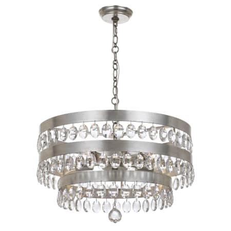 A large image of the Crystorama Lighting Group 6106 Antique Silver
