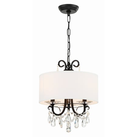 A large image of the Crystorama Lighting Group 6623-CL-MWP Matte Black