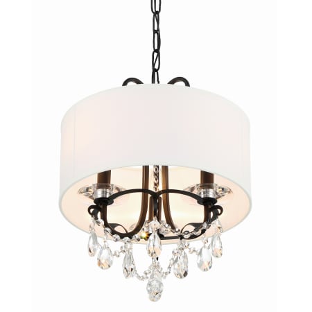 A large image of the Crystorama Lighting Group 6623-CL-MWP Matte Black