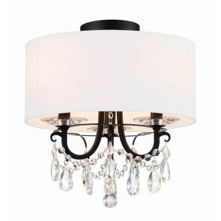 A large image of the Crystorama Lighting Group 6623-CL-MWP_CEILING Matte Black
