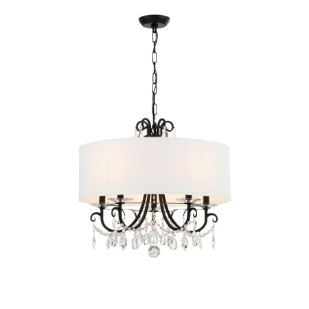 A large image of the Crystorama Lighting Group 6625-CL-MWP Matte Black