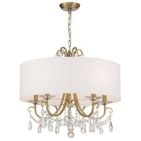 A large image of the Crystorama Lighting Group 6625-CL-S Vibrant Gold