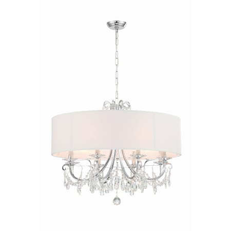A large image of the Crystorama Lighting Group 6628-CL-MWP Polished Chrome