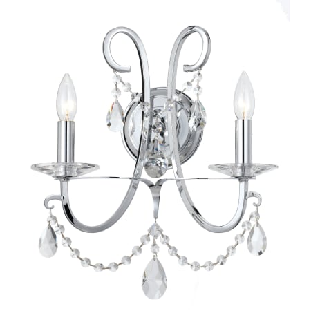 A large image of the Crystorama Lighting Group 6822-CL-MWP Polished Chrome