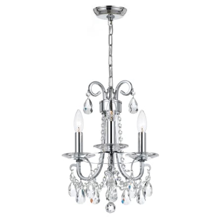 A large image of the Crystorama Lighting Group 6823-CL-MWP Polished Chrome