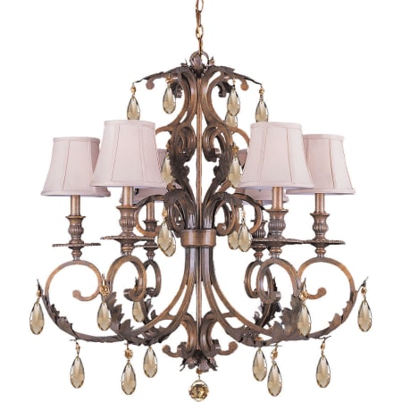 A large image of the Crystorama Lighting Group 6906-GT-MWP Florentine Bronze