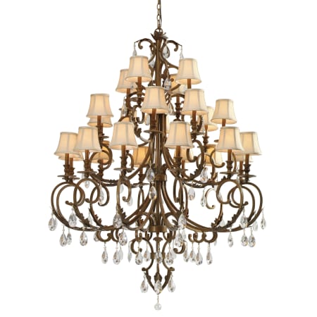 A large image of the Crystorama Lighting Group 6907-CL-MWP Florentine Bronze