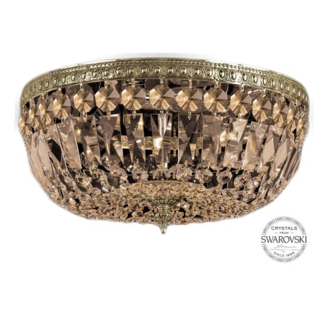 A large image of the Crystorama Lighting Group 714-CL Aged Brass / Golden Teak Swarovski Strass
