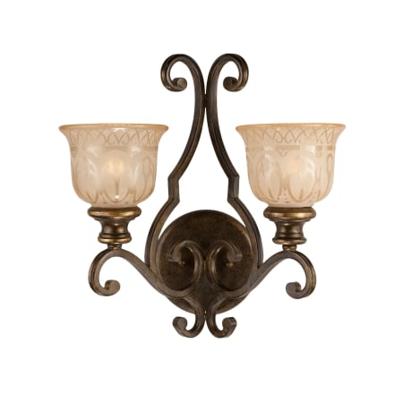A large image of the Crystorama Lighting Group 7402 Bronze Umber