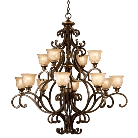 A large image of the Crystorama Lighting Group 7412 Bronze Umber