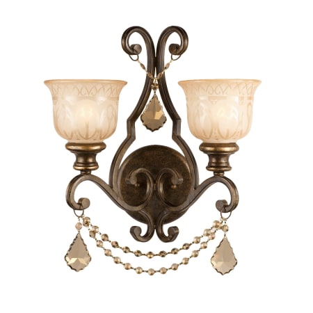 A large image of the Crystorama Lighting Group 7502-GT-MWP Bronze Umber