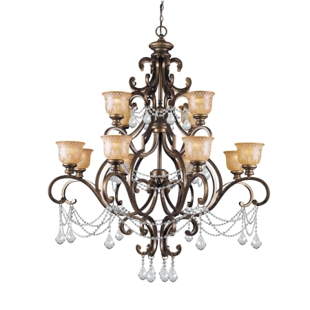 A large image of the Crystorama Lighting Group 7512-CL-MWP Bronze Umber