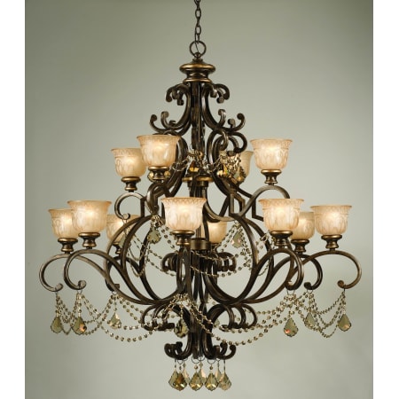 A large image of the Crystorama Lighting Group 7512-GTS Bronze Umber