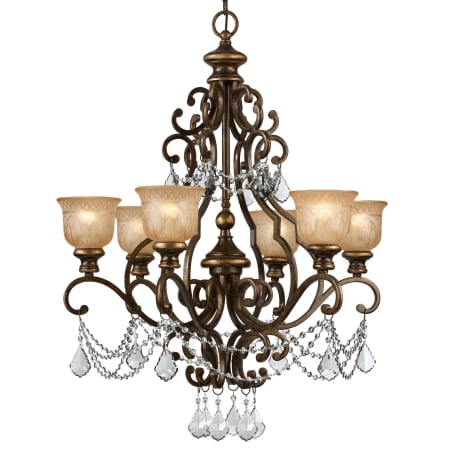 A large image of the Crystorama Lighting Group 7516-CL-S Bronze Umber