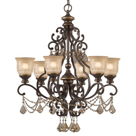A large image of the Crystorama Lighting Group 7516-GT-MWP Bronze Umber