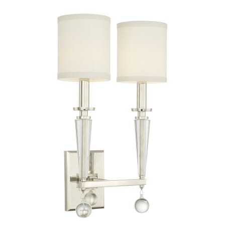 A large image of the Crystorama Lighting Group 8102 Polished Nickel