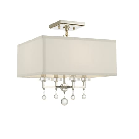 A large image of the Crystorama Lighting Group 8105_CEILING Polished Nickel