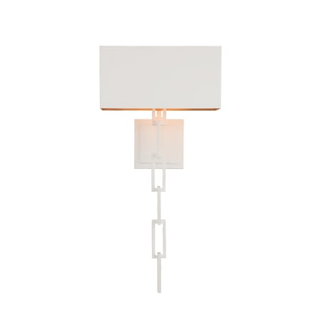 A large image of the Crystorama Lighting Group 8682 Matte White / Antique Gold