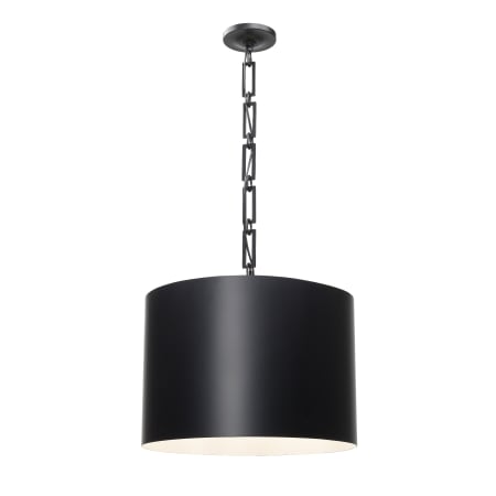 A large image of the Crystorama Lighting Group 8686 Matte Black / White