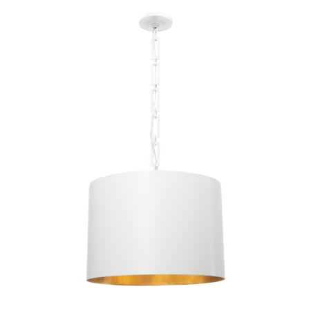 A large image of the Crystorama Lighting Group 8686 Matte White / Antique Gold