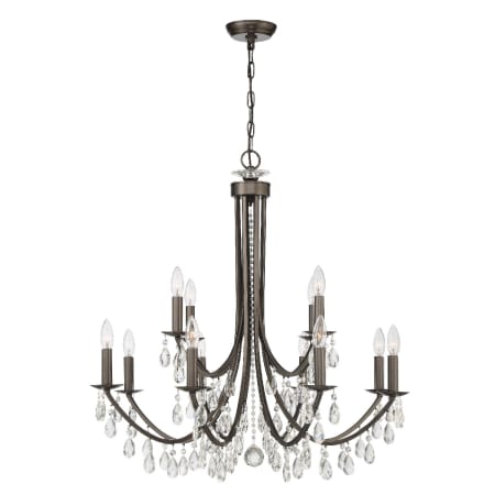 A large image of the Crystorama Lighting Group 8829-CL-SAQ Vibrant Bronze
