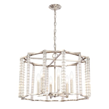 A large image of the Crystorama Lighting Group 8856 Polished Nickel