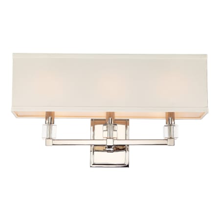 A large image of the Crystorama Lighting Group 8883 Polished Nickel