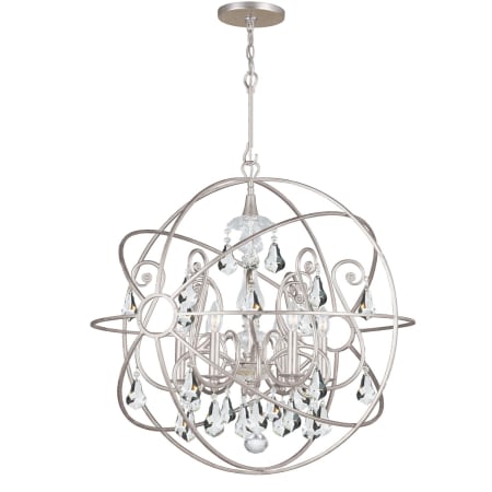 A large image of the Crystorama Lighting Group 9028-CL-S Olde Silver