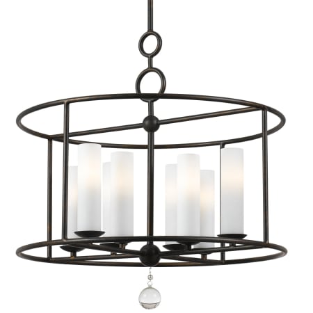 A large image of the Crystorama Lighting Group 9266 English Bronze