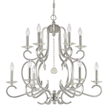 A large image of the Crystorama Lighting Group 9349 Olde Silver