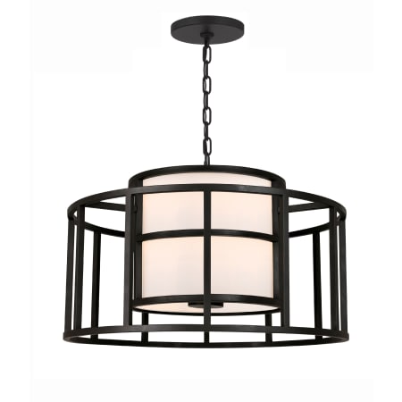 A large image of the Crystorama Lighting Group 9595 Matte Black