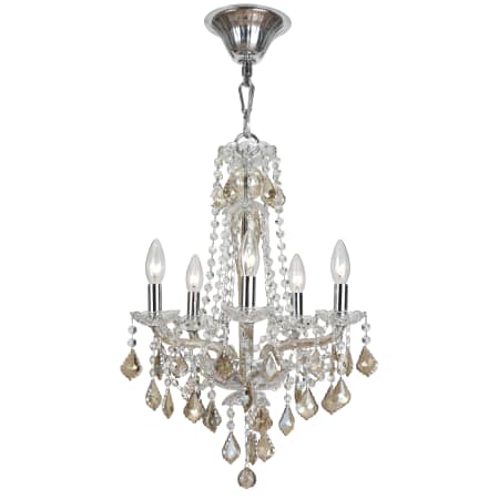 A large image of the Crystorama Lighting Group 9835-CG Polished Chrome