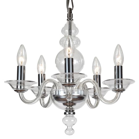 A large image of the Crystorama Lighting Group 9845-CL Polished Chrome