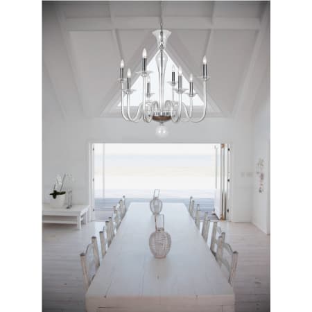 A large image of the Crystorama Lighting Group 9908-CL Crystorama Lighting Group 9908-CL