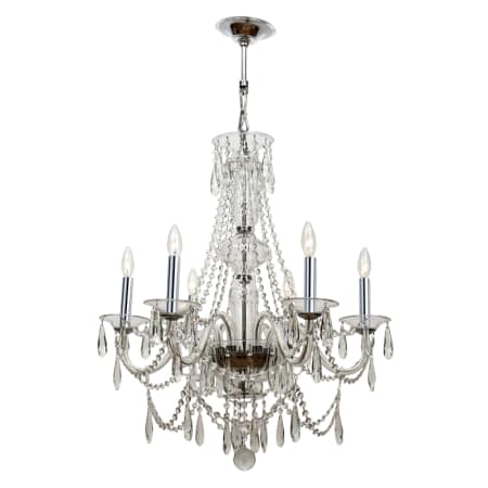 A large image of the Crystorama Lighting Group 9916-CL-MWP Polished Chrome