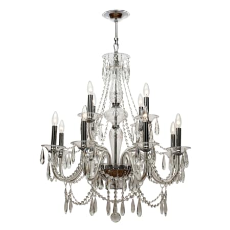A large image of the Crystorama Lighting Group 9919-CL-MWP Polished Chrome