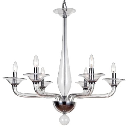 A large image of the Crystorama Lighting Group 9926-CL Polished Chrome
