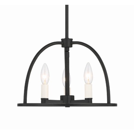 A large image of the Crystorama Lighting Group ABB-3003 Black