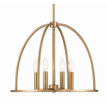 A large image of the Crystorama Lighting Group ABB-3004 Vibrant Gold