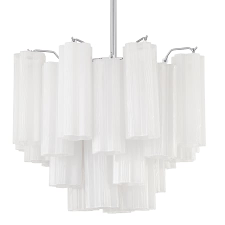 A large image of the Crystorama Lighting Group ADD-300-WH Polished Chrome