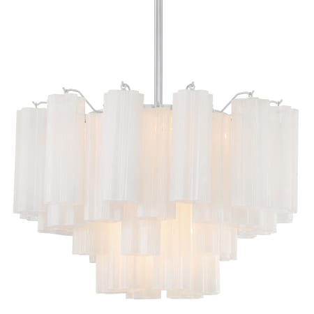 A large image of the Crystorama Lighting Group ADD-308-WH Polished Chrome