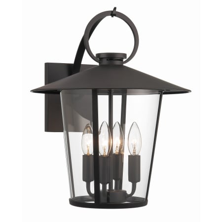 A large image of the Crystorama Lighting Group AND-9202-CL Matte Black