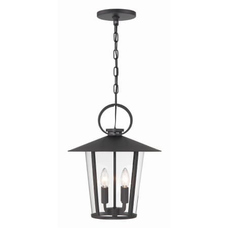 A large image of the Crystorama Lighting Group AND-9204-CL Matte Black