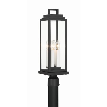 A large image of the Crystorama Lighting Group ASP-8919 Matte Black